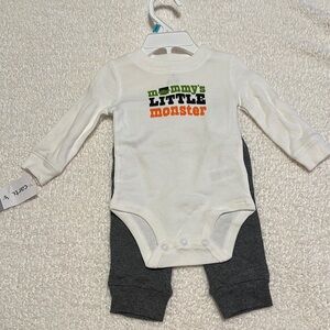 Carter's White and Gray Kids Matching Set